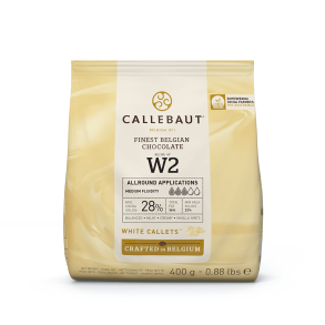 Callebaut Hvid Chokolade W2 Callets  400 g
