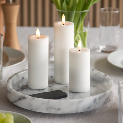 ENJOY LED bloklys 3-pak 4,8 cm - Hvid