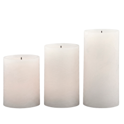 ENJOY LED bloklys gl�dende v�ge 3-pak - �10 cm - Hvid