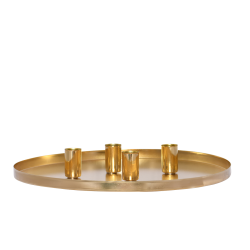 ENJOY lysfad m. 4 magnetholdere - �30 - Messing