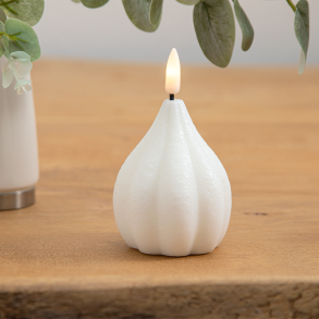 ENJOY LED lglys med timerfunktion 6,5xH8 cm - Hvid