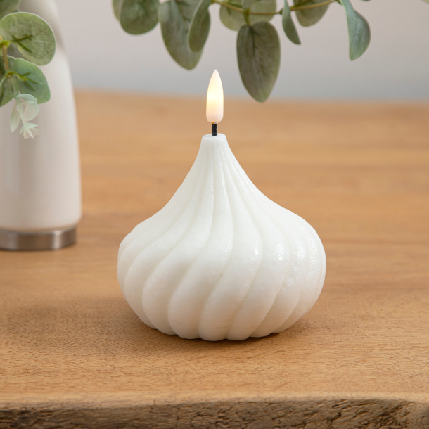 ENJOY LED lys snoet 10x10 cm med timerfunktion - Hvid