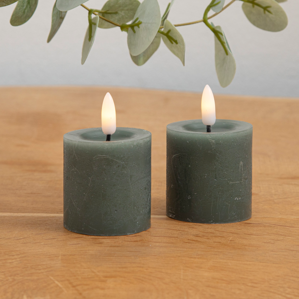 ENJOY LED mini bloklys 2-pak 4,8 cm - Grn