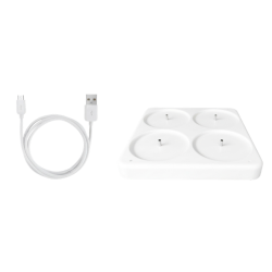 ENJOY LED bloklys genopladelig 4-pak - �7,5 cm - Hvid
