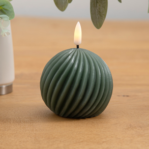 ENJOY LED snoet kuglelys �8x7 cm med timerfunktion - Gr�n